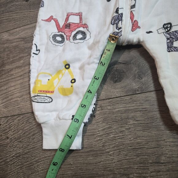 Toddler Construction Print Sleep Sack With Legs – Fits 18–24M - Zipper - Picture 6 of 8